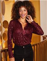 Sequin Longline Shirt
