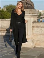 Cable Knit Longline Cardigan