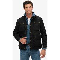Superdry & Co Pure Cotton Wax Jacket Black
