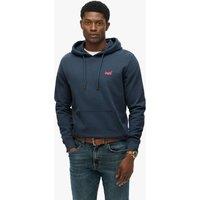 Superdry & Co Cotton Rich Logo Hoodie Blue