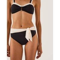 Monsoon Tie Front High Waisted Bottoms Black