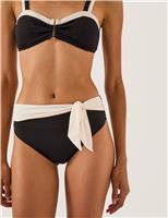 Tie Front High Waisted Bottoms