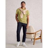 White Stuff Pure Cotton Crew Neck T-Shirt Medium Green