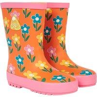 Frugi Kids' Floral Wellies (1 Small - 13 Small) Orange