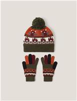 Kids Dragon Hat and Glove Set (3-10 Yrs)