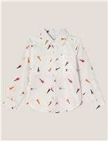 Pure Cotton Rocket Print Shirt (2-13 Yrs)