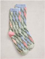 Thermal Wool Rich Geometric Socks
