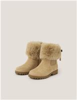 Kids Faux Fur Chelsea Boots (9 Small - 4 Large)