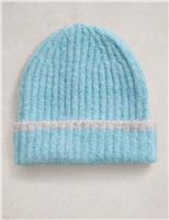 Rib-Knit Beanie Hat