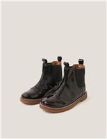 Kids Patent Leather Ankle Boots (10- Small - 4 Large)