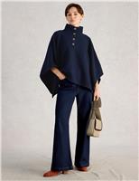 Textured Funnel Neck Poncho