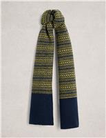Fair Isle Knitted Scarf