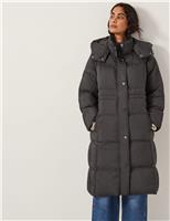 Hooded Longline Puffer Coat