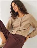 Embellished Diamant Crew Neck Cardigan