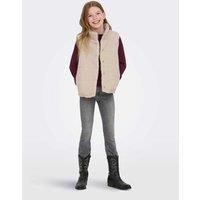 Kids Only Teddy Funnel Neck Gilet (8-14 Yrs) Beige