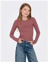 Jersey Striped Long Sleeve Top (7-14 Yrs)