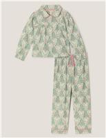 Pure Cotton Christmas Tree Pyjamas (2-13 Yrs)