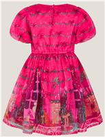 Christmas Scene Patterned Dress (3-13 Yrs)