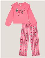 Cotton Blend Christmas Bauble Pyjamas (2-13 Yrs)