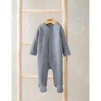 Mamas & Papas Pure Cotton Embroidered Balloon All in One (0-12 Mths) Blue