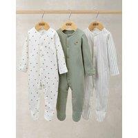 Mamas & Papas Pure Cotton Outdoor Print Sleepsuits (0-24 Mths) Multi