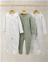Mamas & Papas Pure Cotton Outdoor Print Sleepsuits (0-24 Mths) Multi