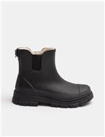 Leather Chelsea Platform Ankle Boots