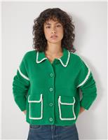 Textured Collared Shacket with Wool