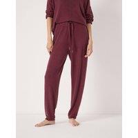 HUSH Supersoft Drawstring Cuffed Joggers Burgundy