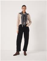 Cord Barrel Leg Ankle Grazer Trousers