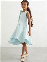 Flower Detail Dress (4-14 Yrs)