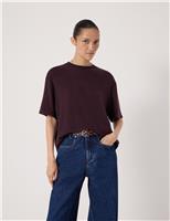 Supersoft Textured Crew Neck T-Shirt