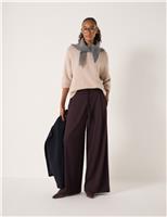 Elasticated Waist Wide Leg Trousers