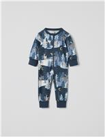 Cotton Rich Winter Animal Sleepsuit (0-4 Yrs)