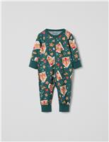 Cotton Rich Gingerbread House Sleepsuit (0-4 Yrs)