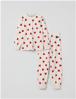 Cotton Rich Heart Pyjamas (1-10 Yrs)