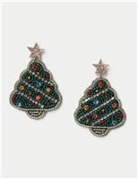 Star Tree Stud Earrings