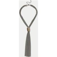 M&S Chain Lariat Y-Necklace Silver