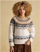 Fair Isle Crew Neck Jumper with Wool
