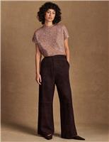 Textured Sparkly Knitted T-Shirt