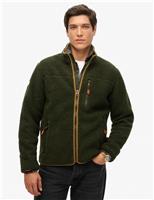 Fleece Zip Up Funnel Neck Jacket