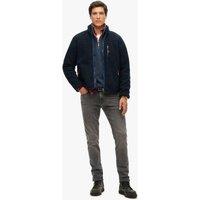 Superdry & Co Fleece Zip Up Funnel Neck Jacket Navy