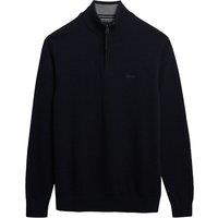 Superdry & Co Wool Blend Half Zip Jumper Navy