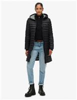 Hooded Padded Longline Puffer Jacket
