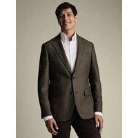 Charles Tyrwhitt Regular Fit Pure Wool Blazer Taupe