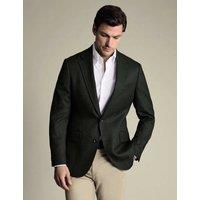 Charles Tyrwhitt Regular Fit Pure Wool Blazer Green