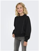 Cotton Rich Stud Detail Top (7-14 Yrs)