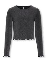 Kids Only Glitter Top (7-14 Yrs) Black Mix