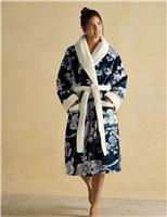 Fleece Floral Dressing Gown