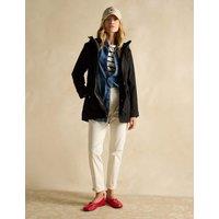 Joules Cotton Rich Hooded Raincoat Black